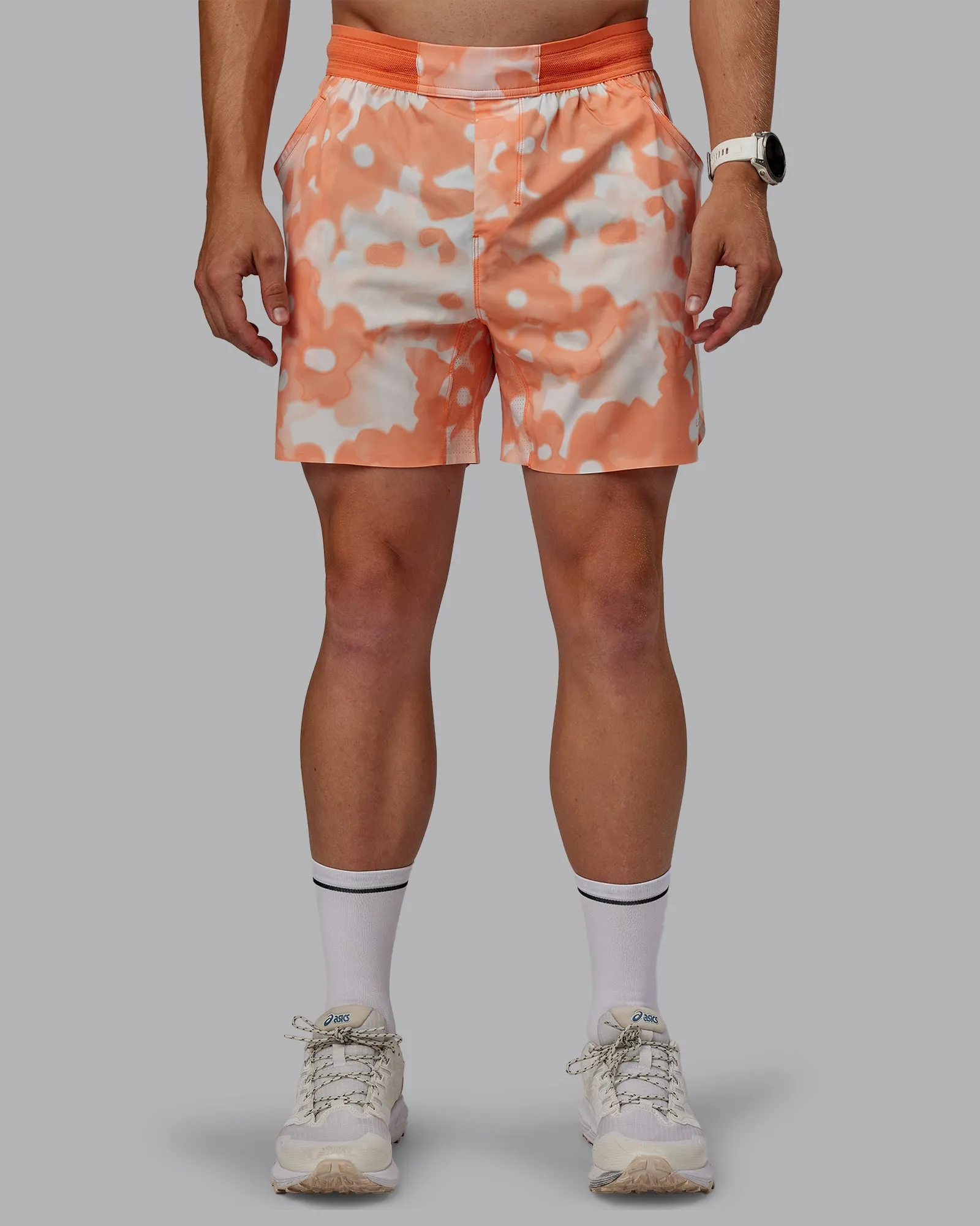 Grand Slam 6" Short - Wildflower Cantaloupe sold by LSKD