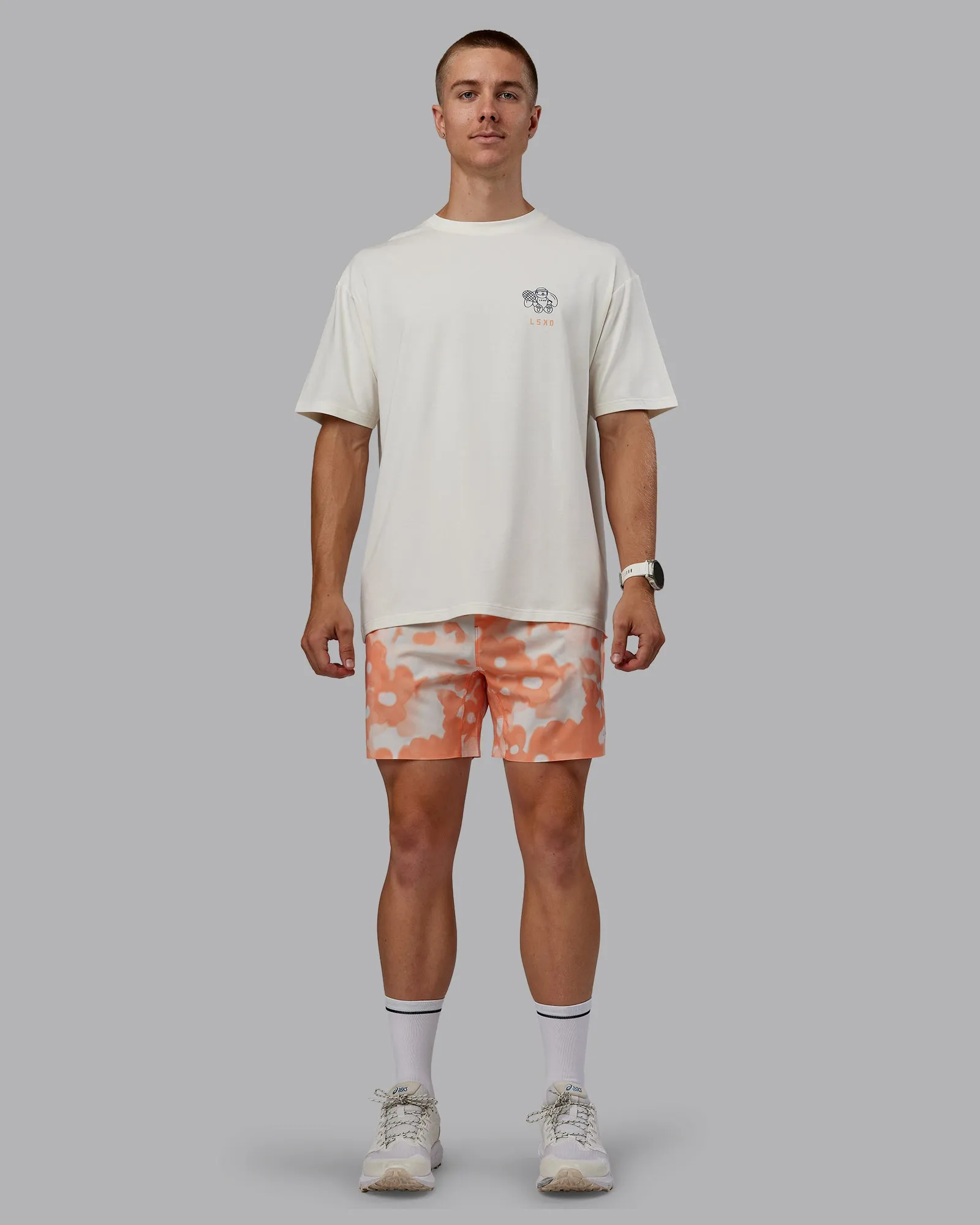 Grand Slam 6" Short - Wildflower Cantaloupe sold by LSKD product image thumbnail 2