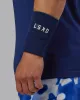 Tennis Wristband 5.5" - Midnight Blue-White sold by LSKD