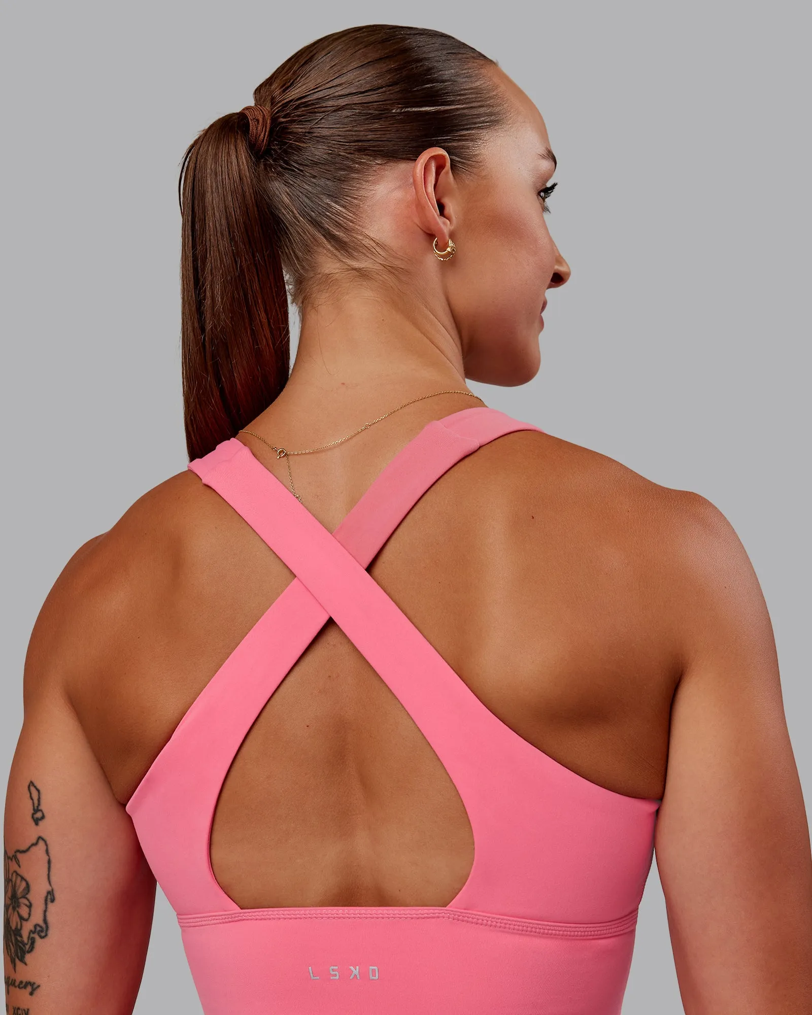 Evoke Longline Sports Bra - Pink Lemonade sold by LSKD product image thumbnail 2