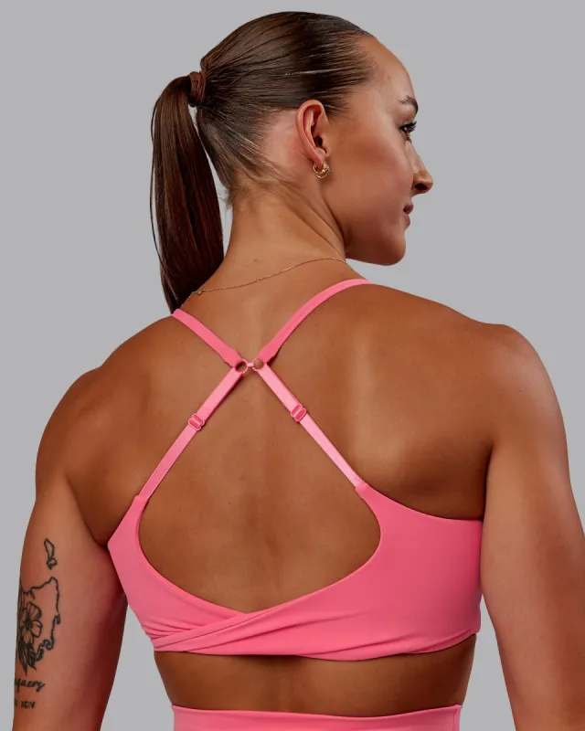 Twist Sports Bra - Pink Lemonade sold by LSKD