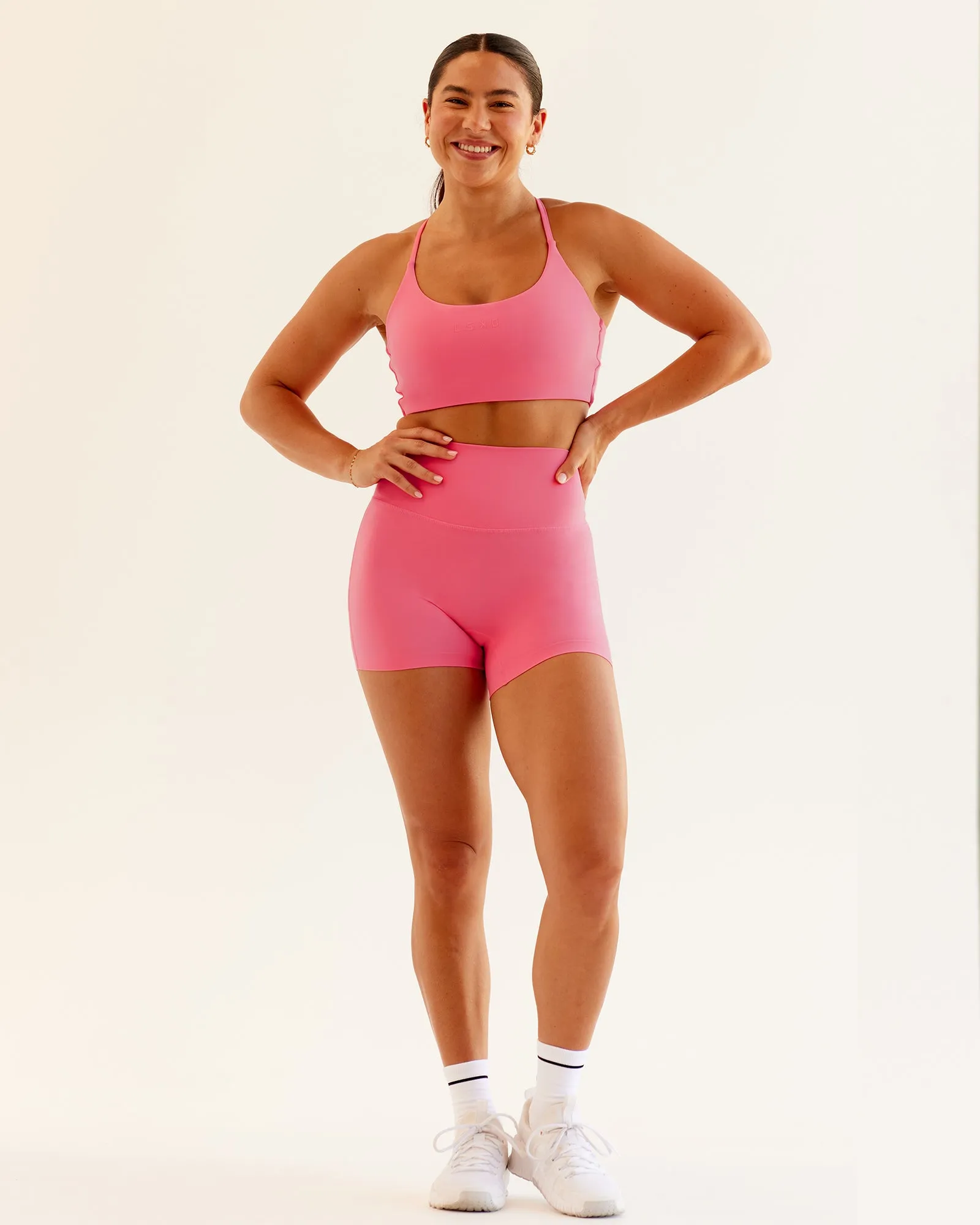 Twist Sports Bra - Pink Lemonade sold by LSKD product image thumbnail 3