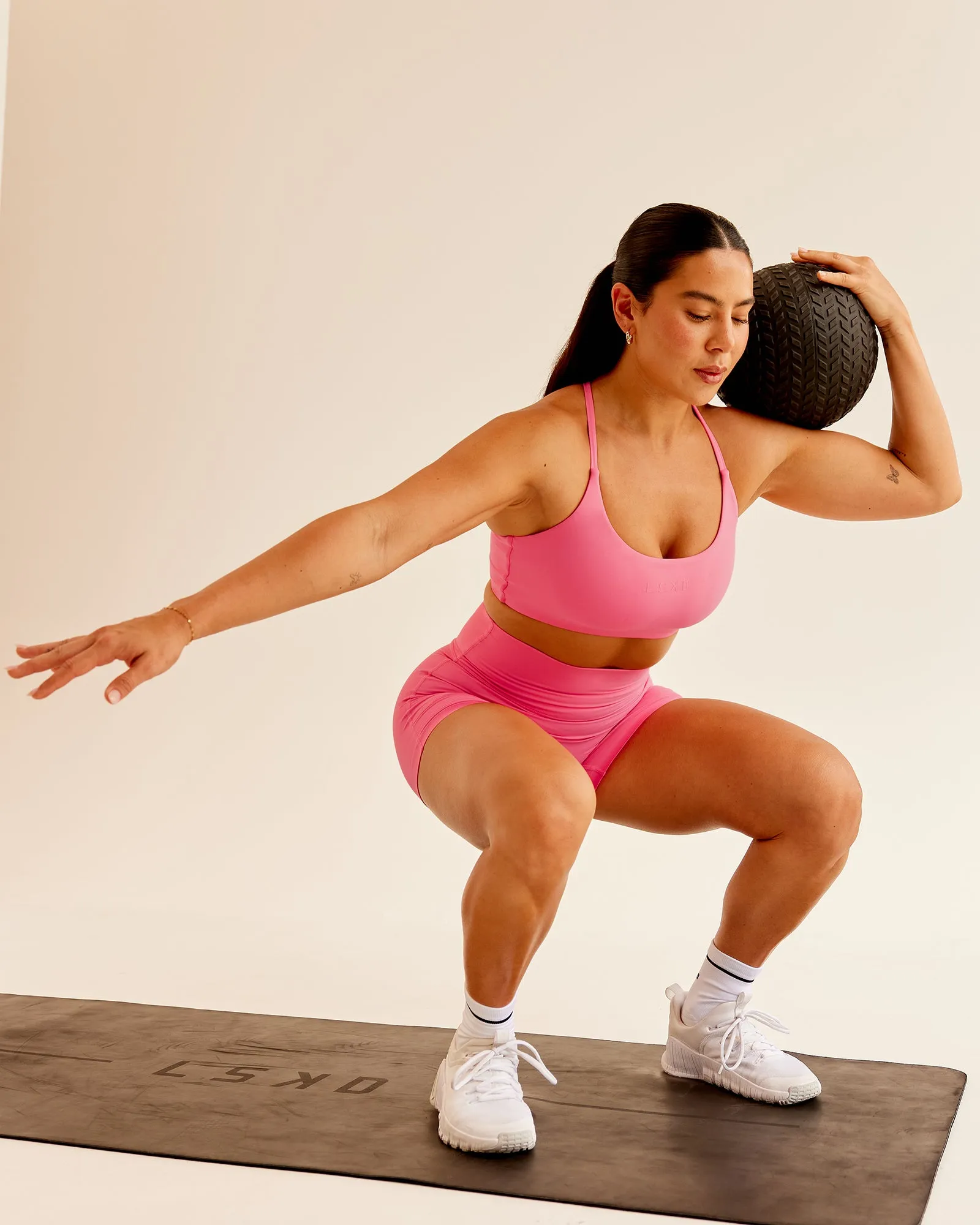 Twist Sports Bra - Pink Lemonade sold by LSKD product image thumbnail 2