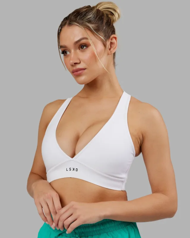 Stamina Sports Bra - White sold by LSKD