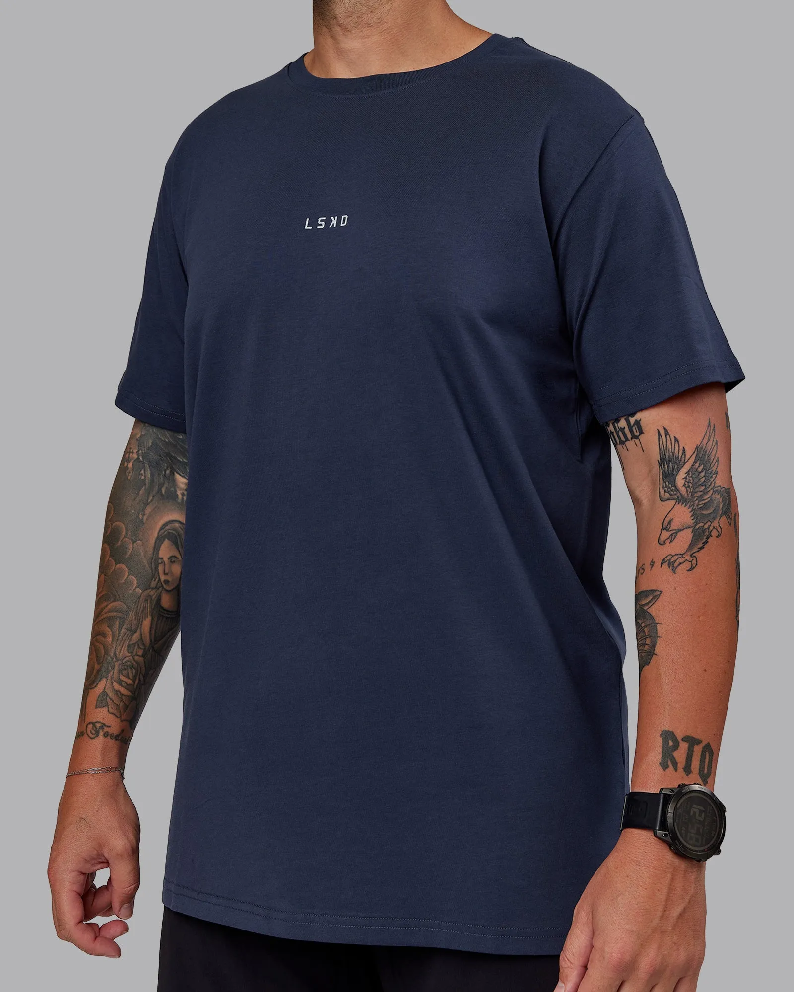 Base FLXCotton Tee - Future Navy sold by LSKD product image thumbnail 3