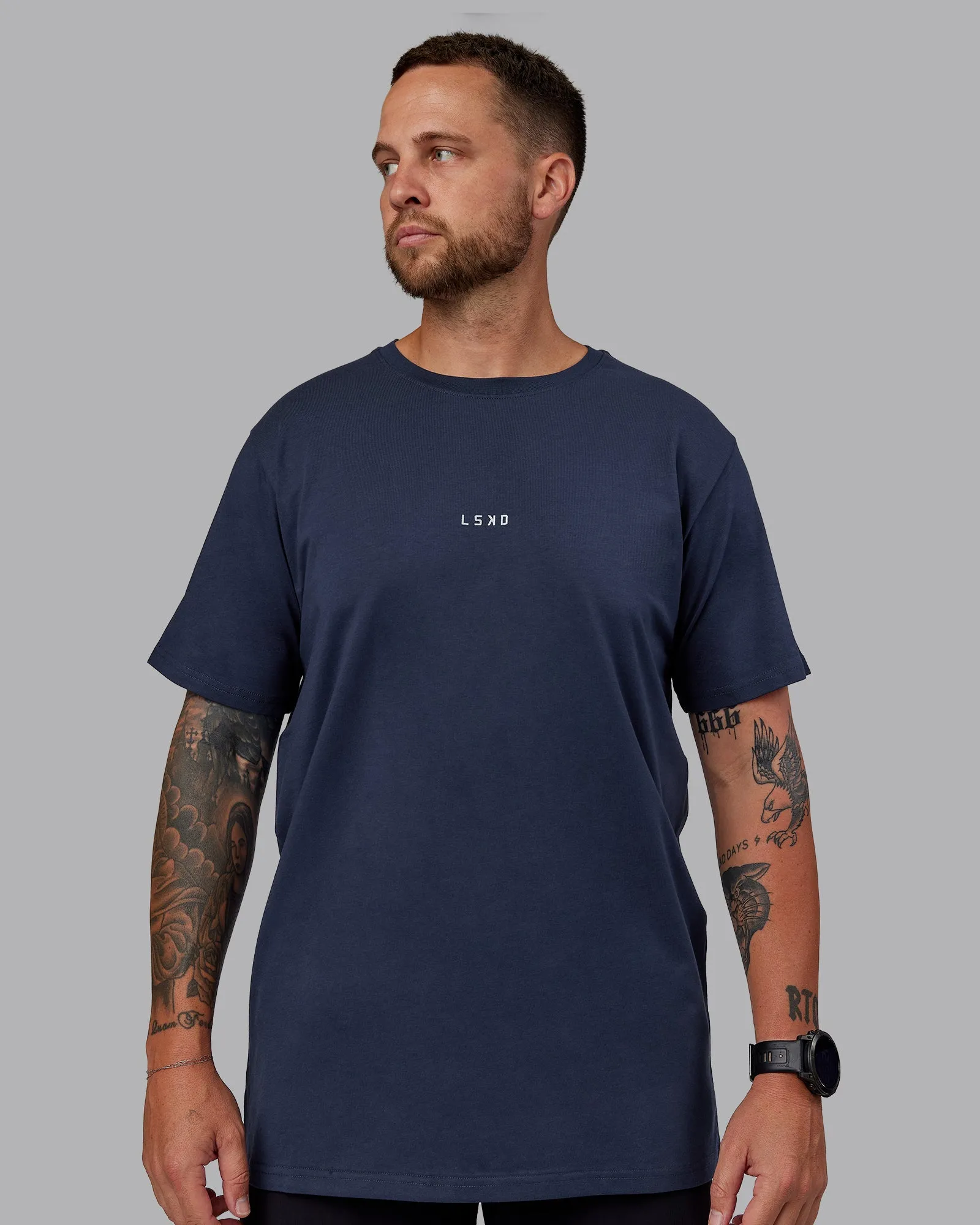 Base FLXCotton Tee - Future Navy sold by LSKD