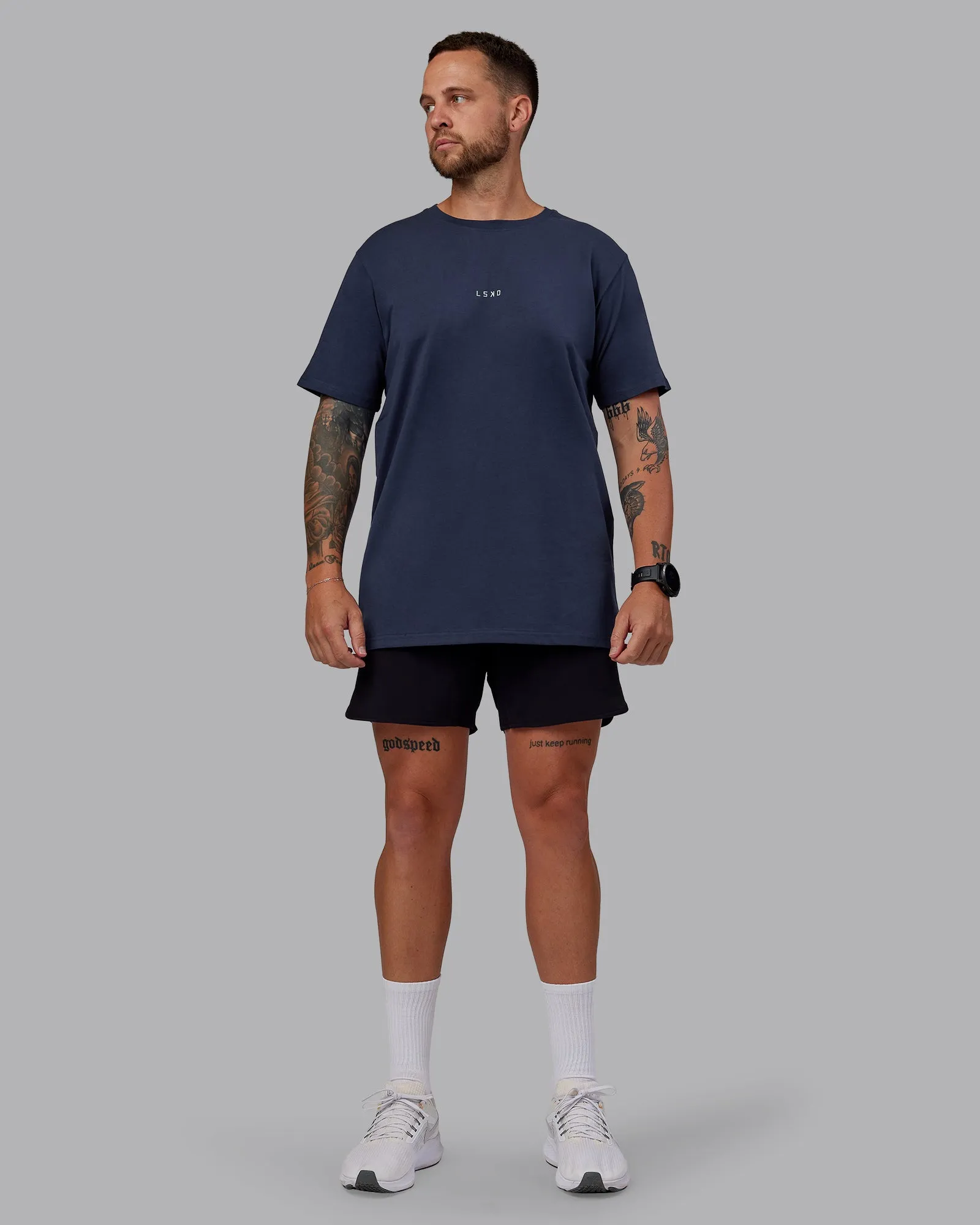 Base FLXCotton Tee - Future Navy sold by LSKD product image thumbnail 5