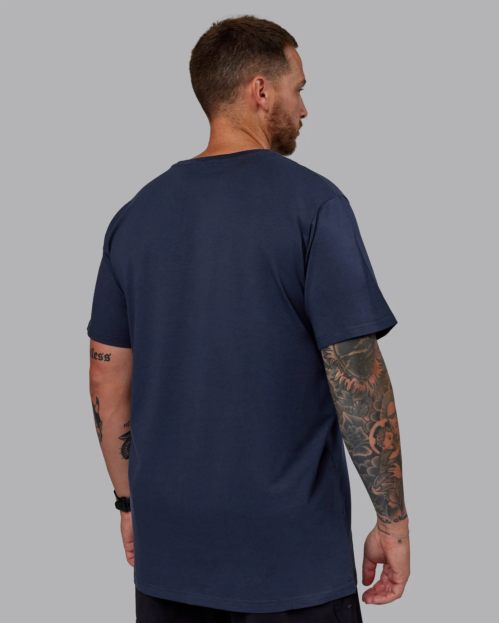 Base FLXCotton Tee - Future Navy sold by LSKD product image thumbnail 4