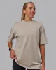 Unisex PimaFLX Tee Oversize - Shale Beige sold by LSKD