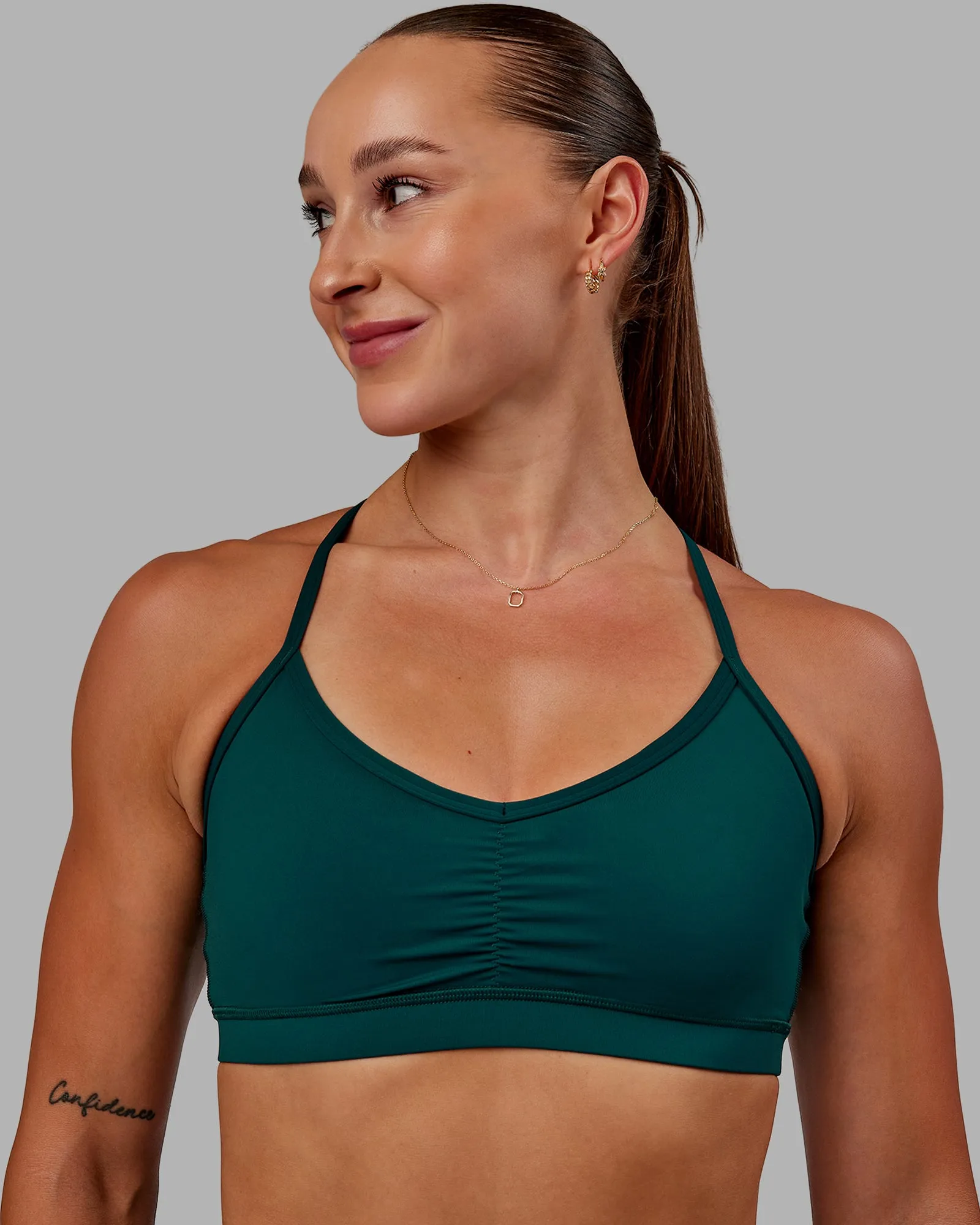Clarity Sports Bra - Dark Moss sold by LSKD product image thumbnail 5