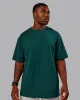 Variation FLXCotton Oversized Tee - Dark Moss-Digital Mist sold by LSKD