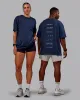 Variation FLXCotton Oversized Tee - Future Navy-Light Navy sold by LSKD