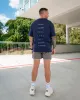 Variation FLXCotton Oversized Tee - Future Navy-Light Navy sold by LSKD