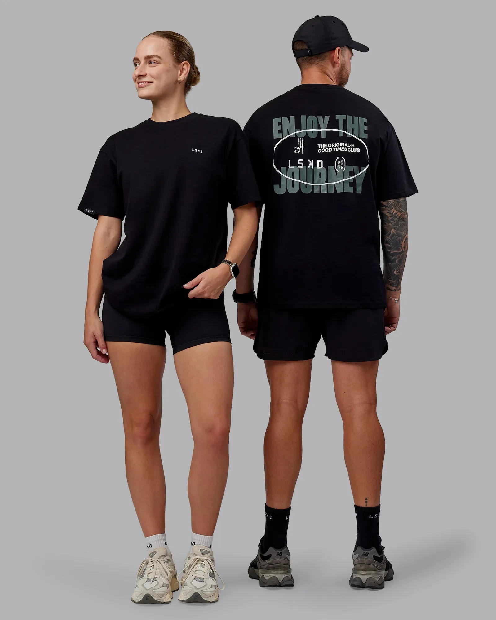 OG Good Times FLXCotton Oversized Tee - Black-White sold by LSKD