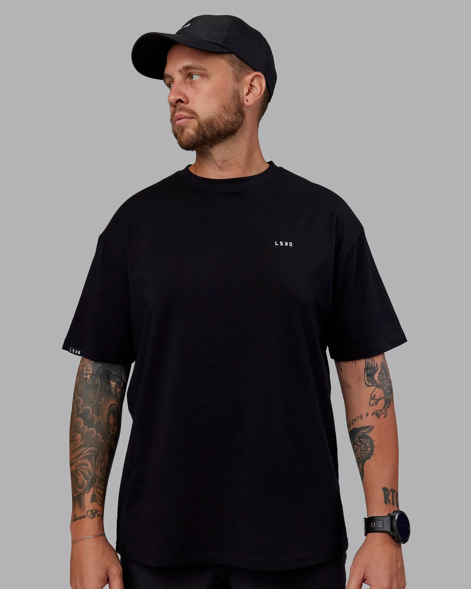 OG Good Times FLXCotton Oversized Tee - Black-White sold by LSKD product image thumbnail 3