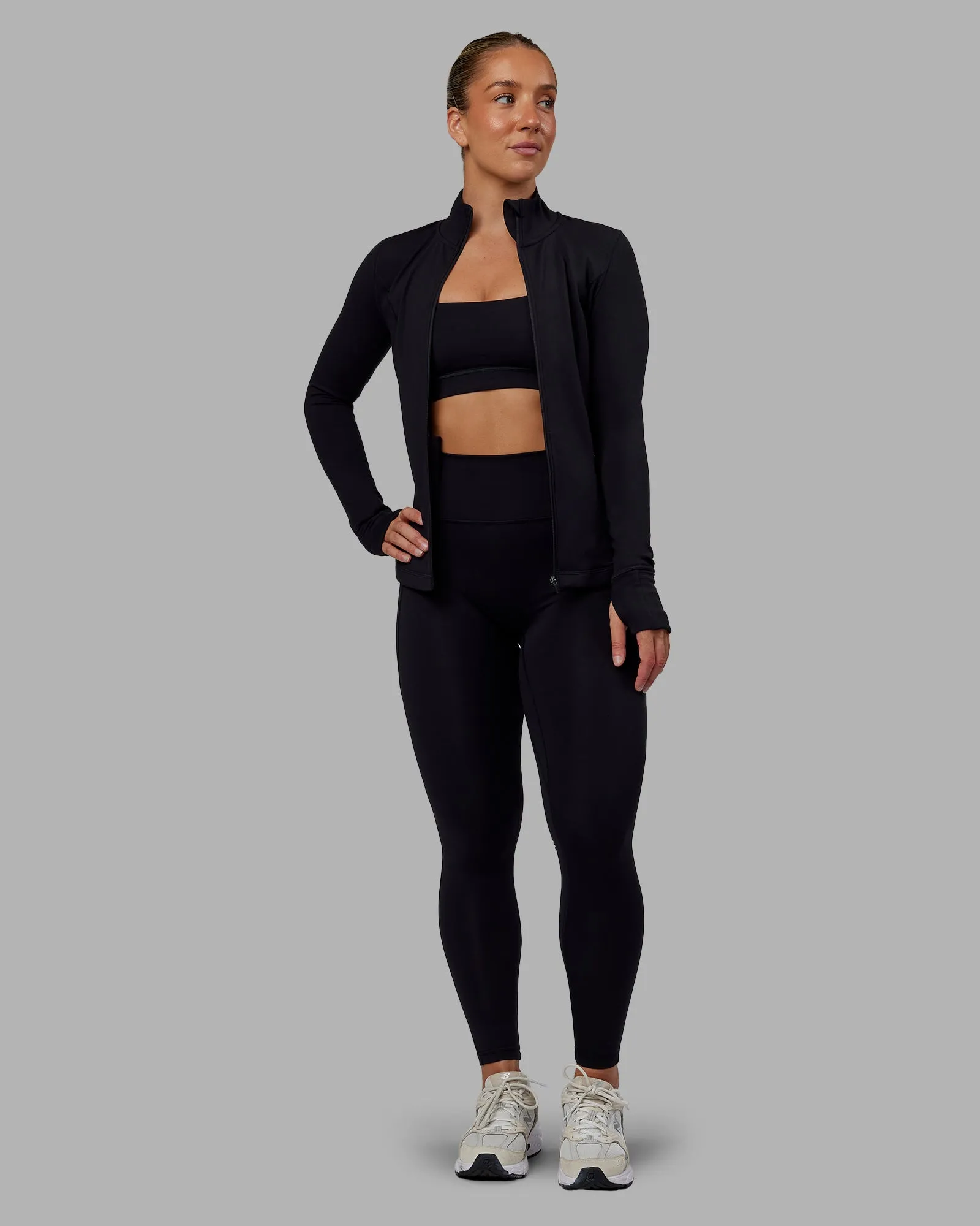 Stride Zip Through Jacket - Black sold by LSKD product image thumbnail 2