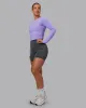 Staple Long Sleeve Cropped Tee - Violet Ray sold by LSKD