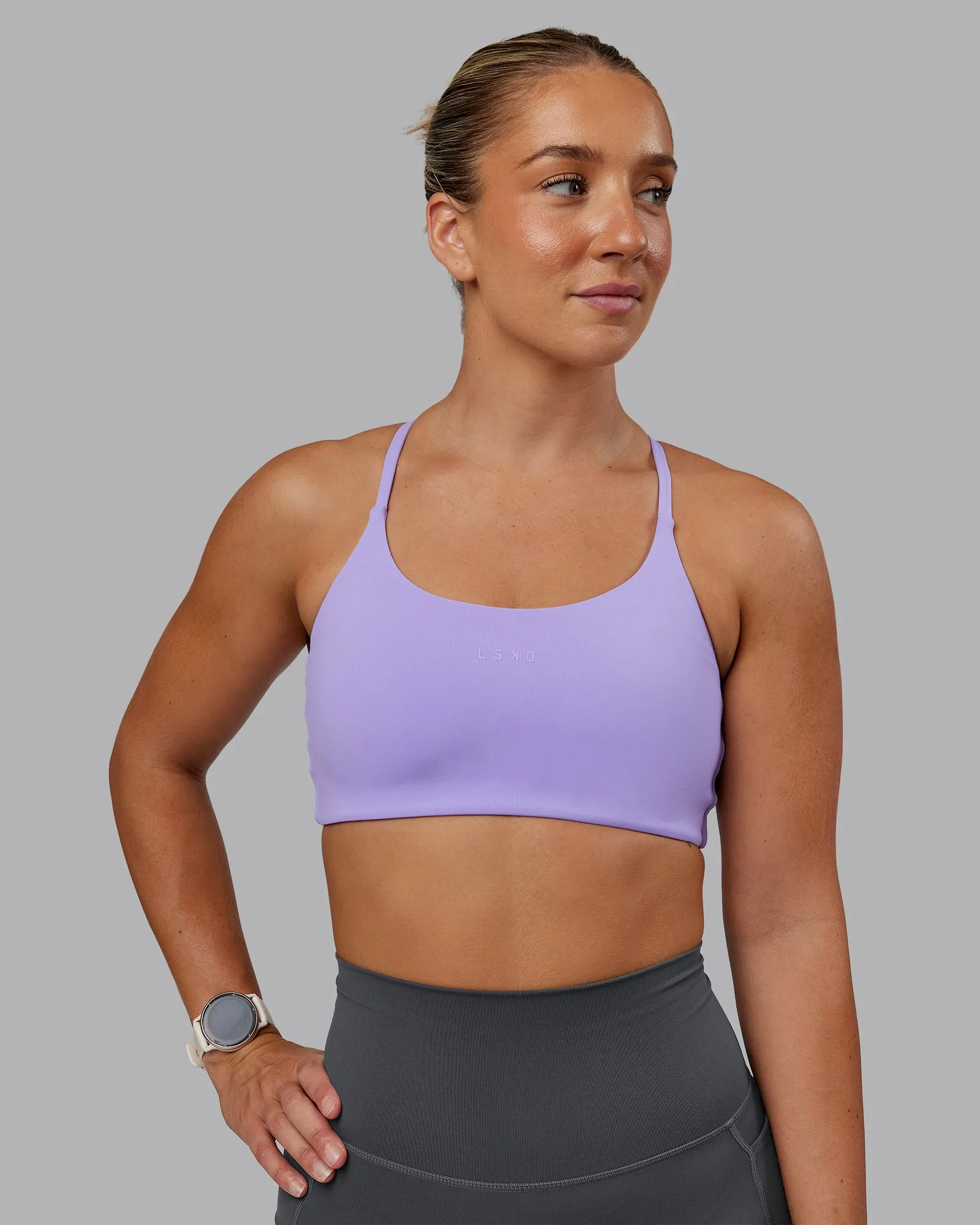 Twist Sports Bra - Violet Ray sold by LSKD product image thumbnail 2