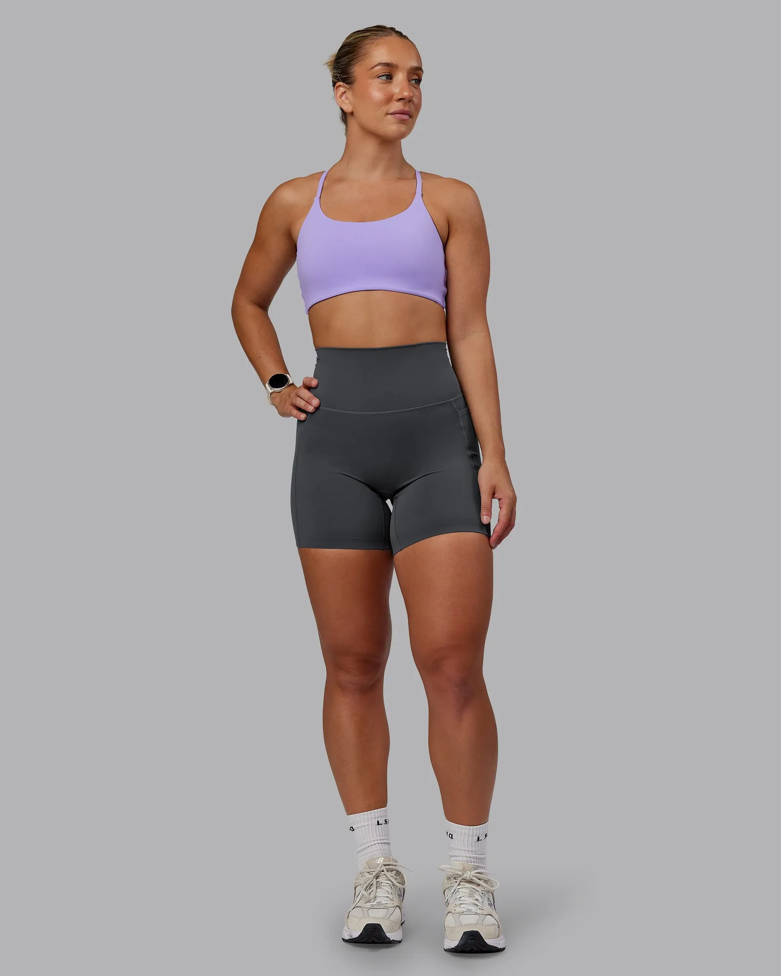 Twist Sports Bra - Violet Ray sold by LSKD product image thumbnail 5