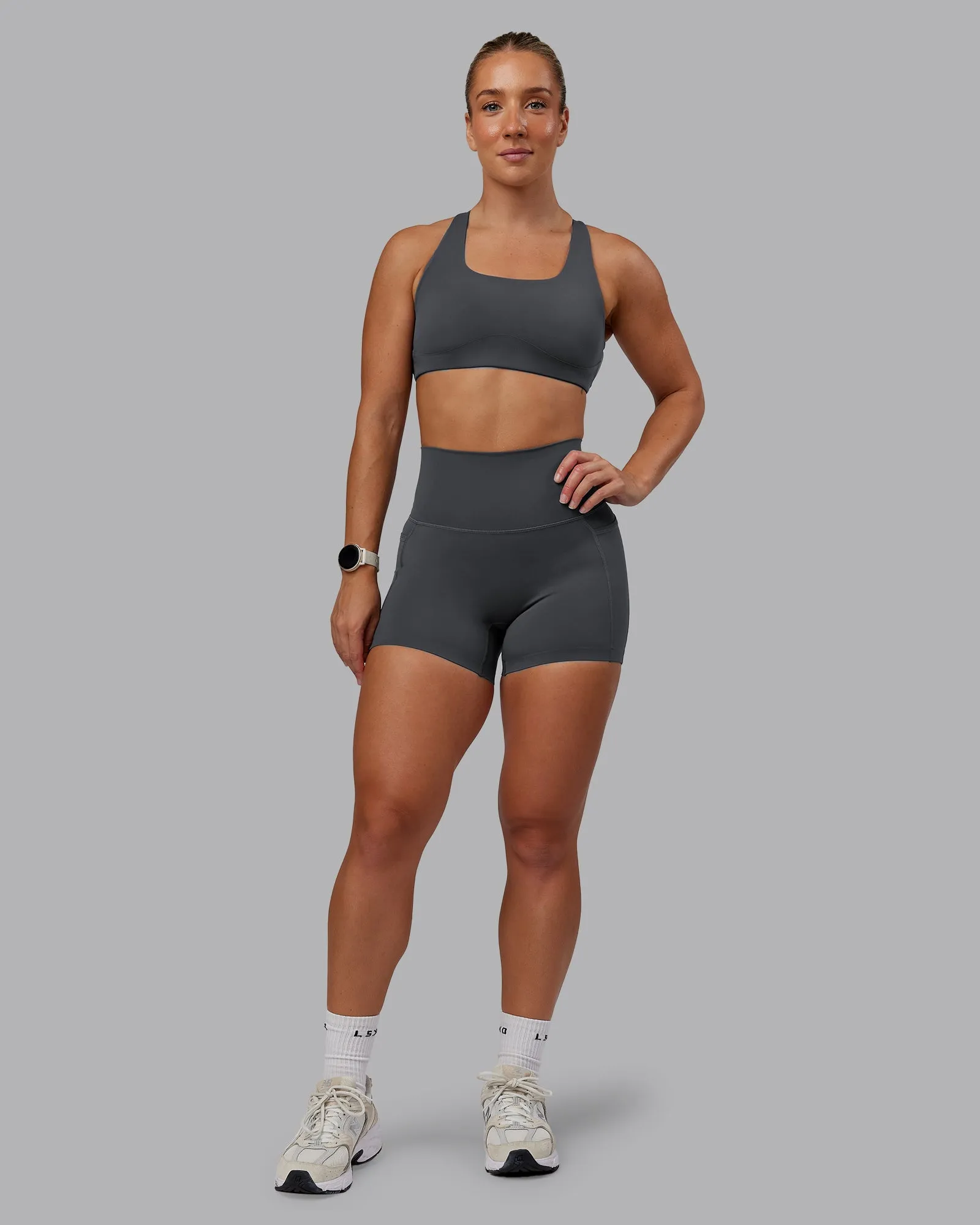 Aspire Sports Bra - Dark Storm sold by LSKD product image thumbnail 3