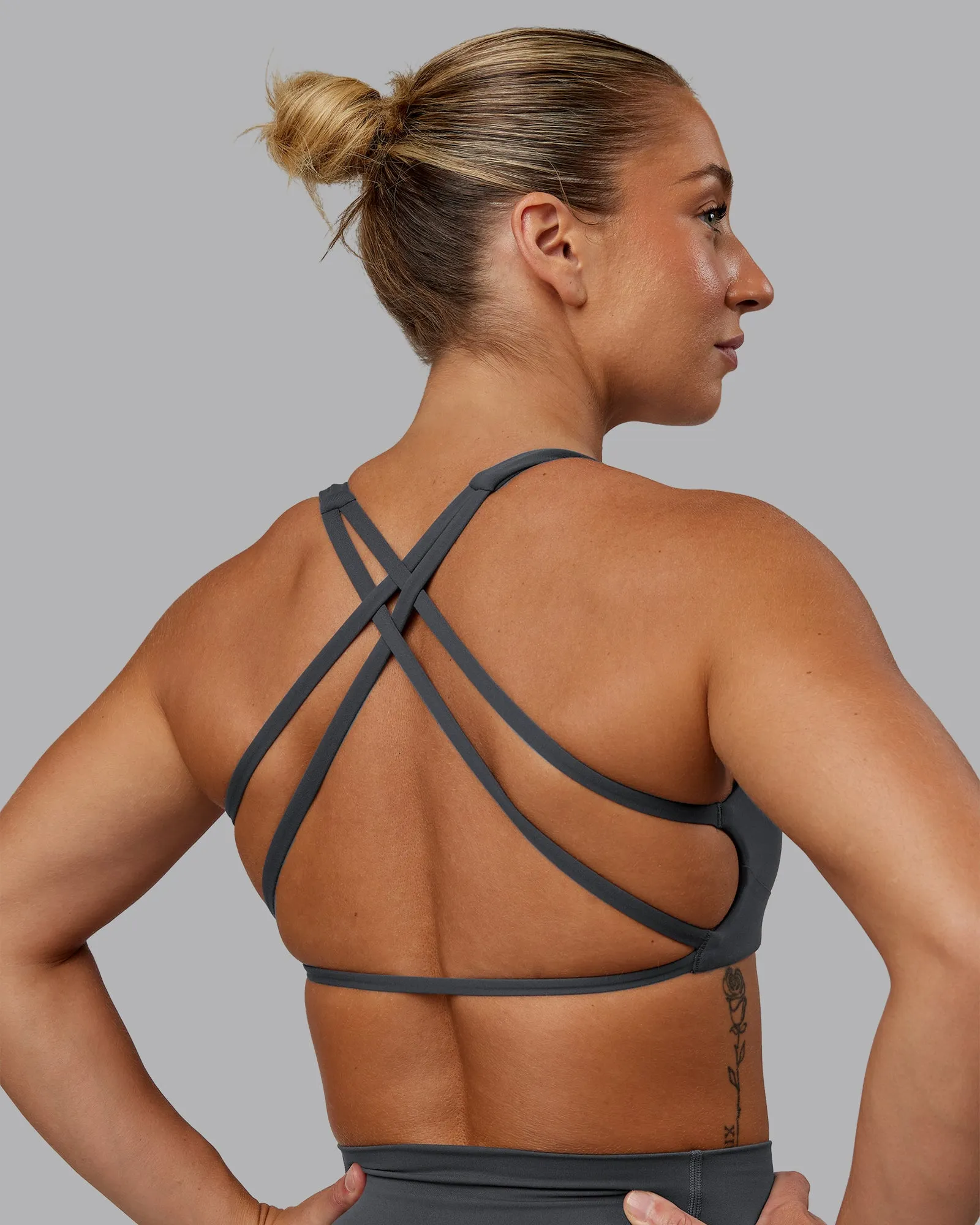 Aspire Sports Bra - Dark Storm sold by LSKD product image thumbnail 4