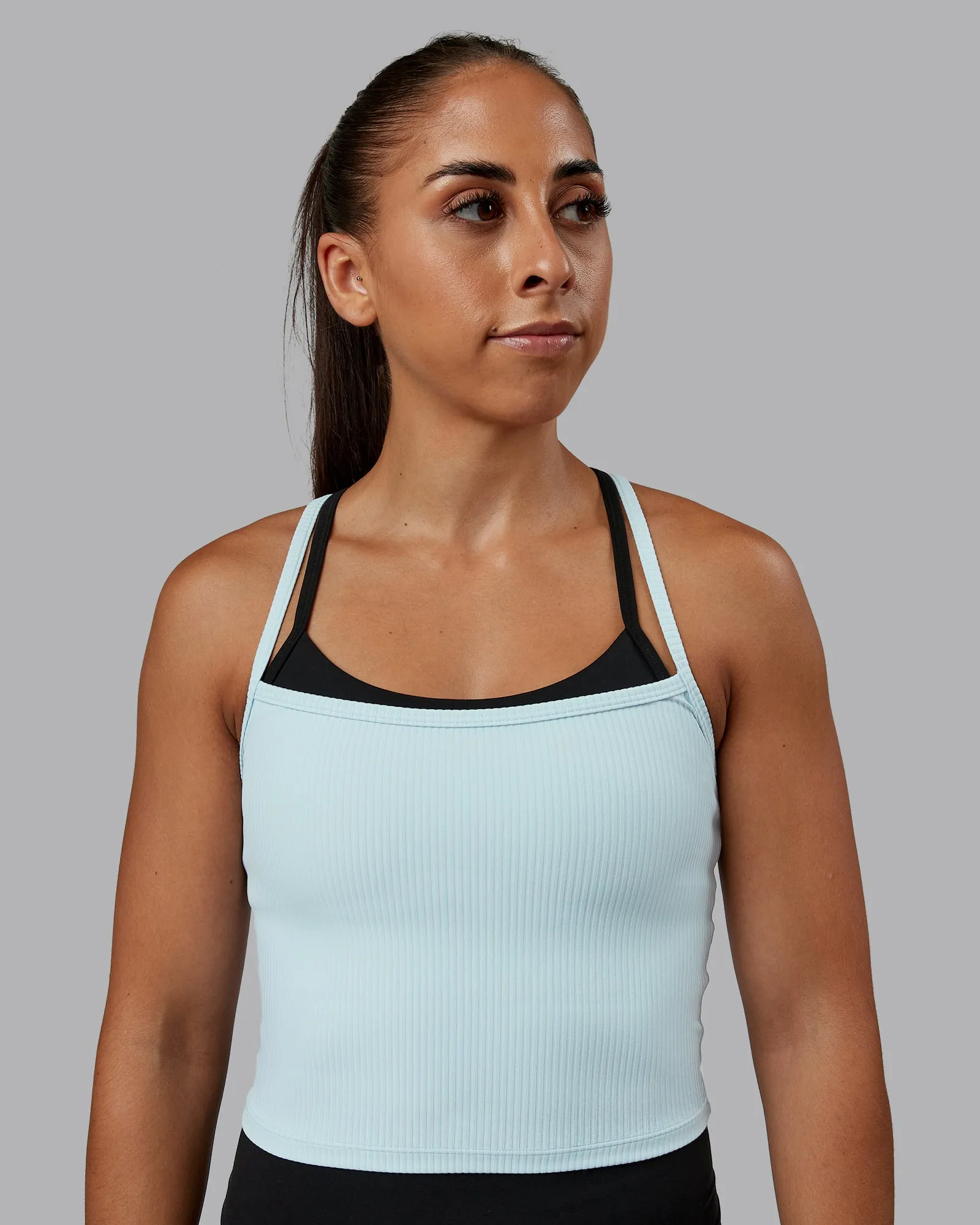 Flame Ribbed Tank - Skyride sold by LSKD