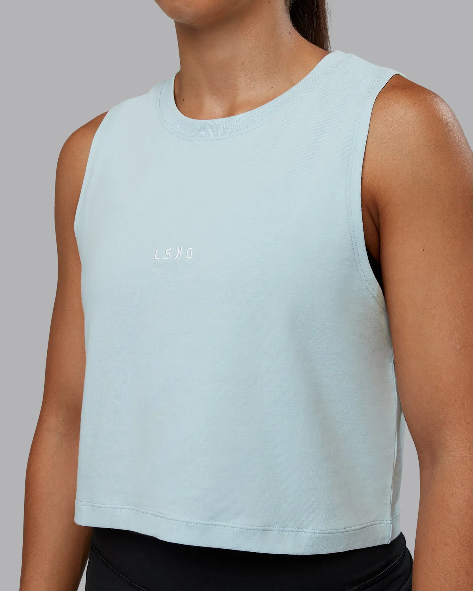 Go-To FLXCotton Tank - Skyride-White sold by LSKD product image thumbnail 3