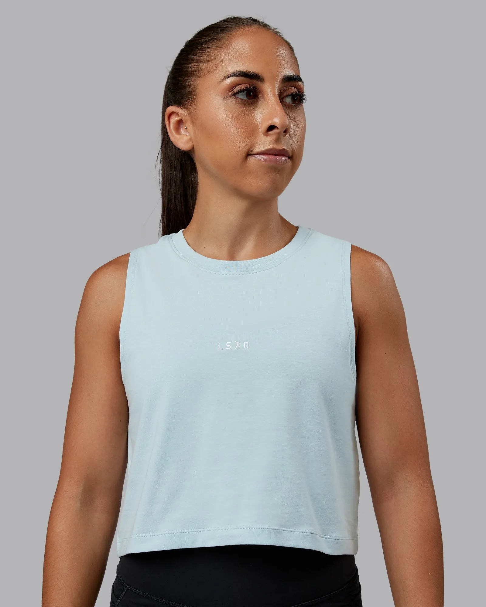 Go-To FLXCotton Tank - Skyride-White sold by LSKD
