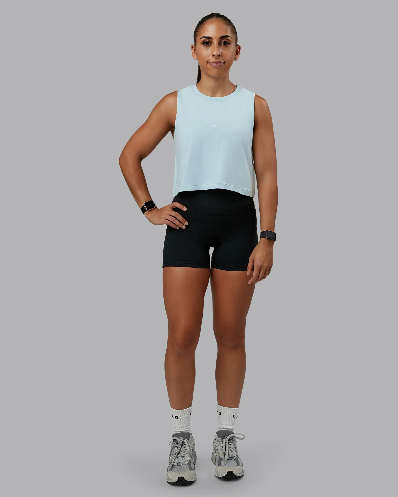 Go-To FLXCotton Tank - Skyride-White sold by LSKD product image thumbnail 5