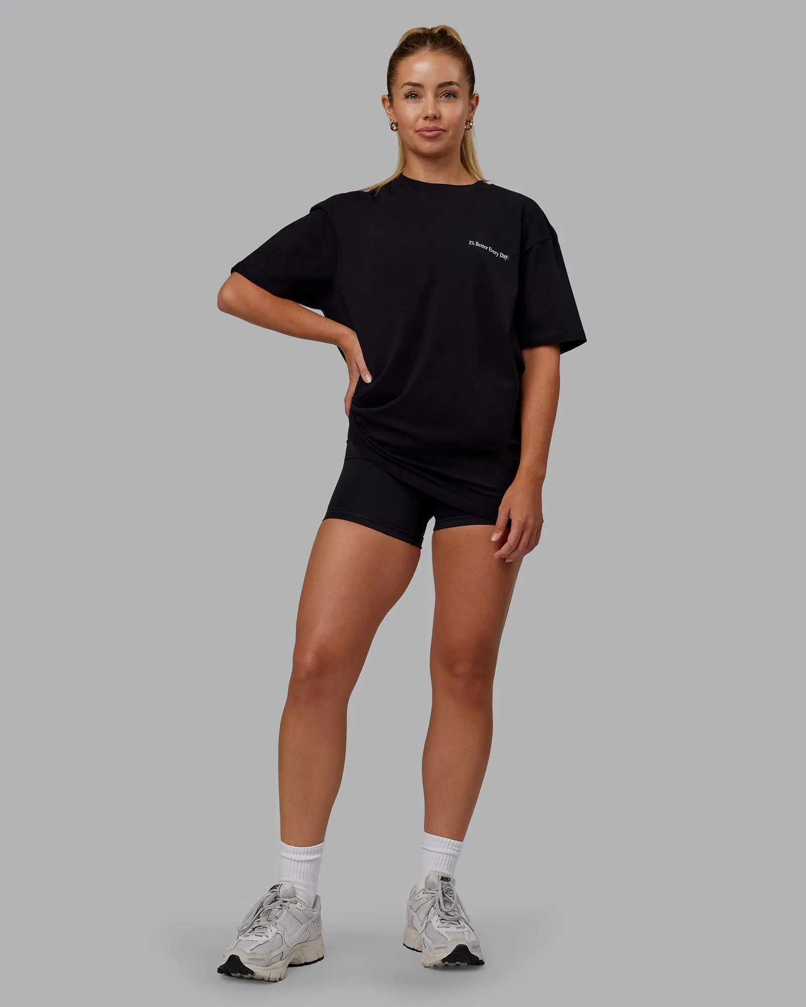 Better Every Day FLXCotton Tee Oversize - Black-White sold by LSKD product image thumbnail 5