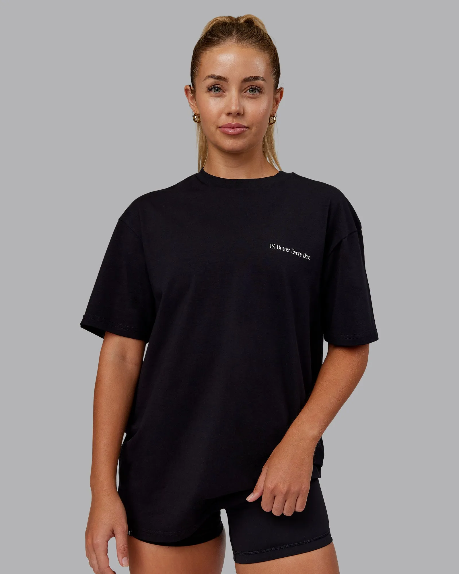 Better Every Day FLXCotton Tee Oversize - Black-White sold by LSKD product image thumbnail 3