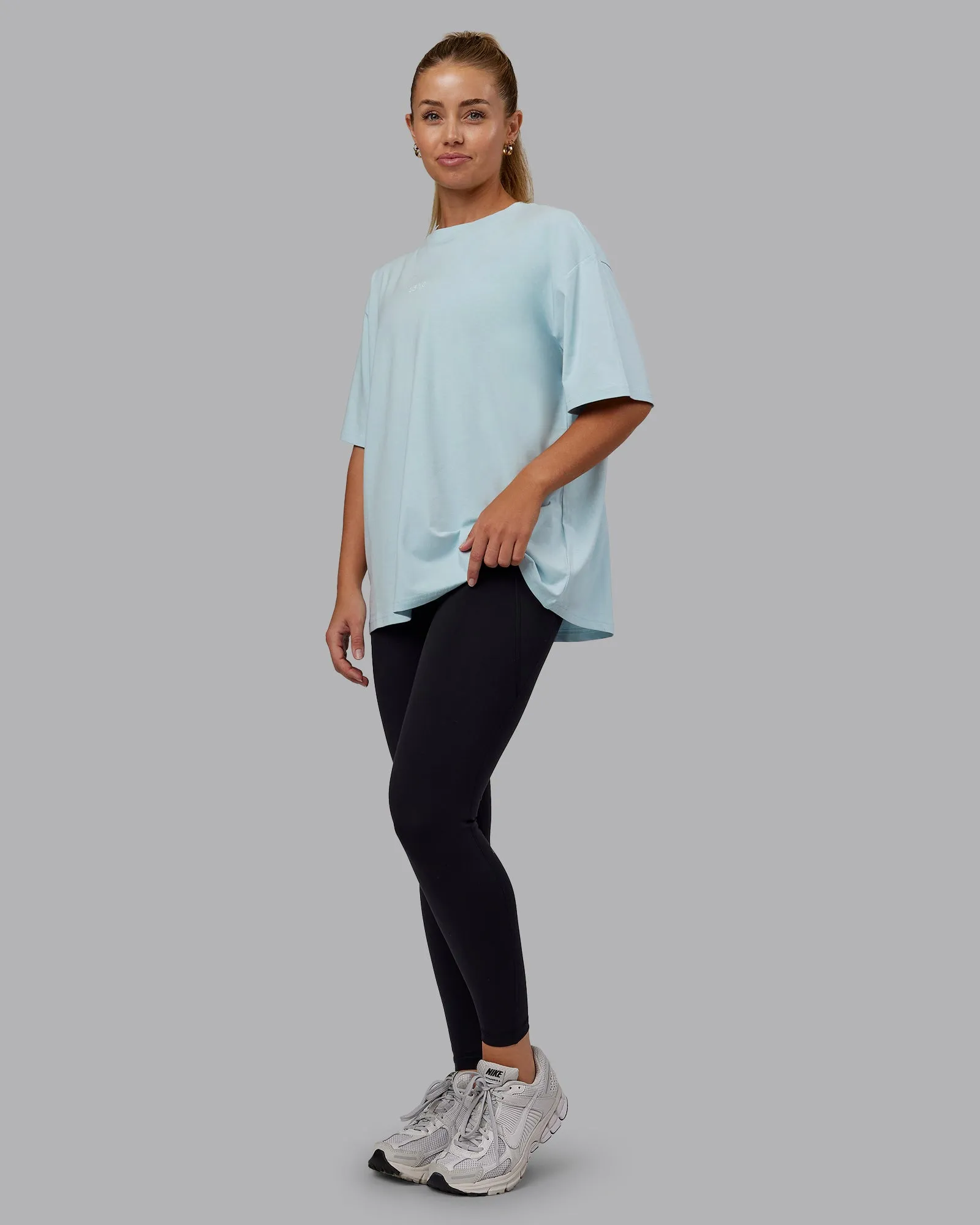 Go-To FLXCotton Oversized Tee - Skyride-White sold by LSKD product image thumbnail 3