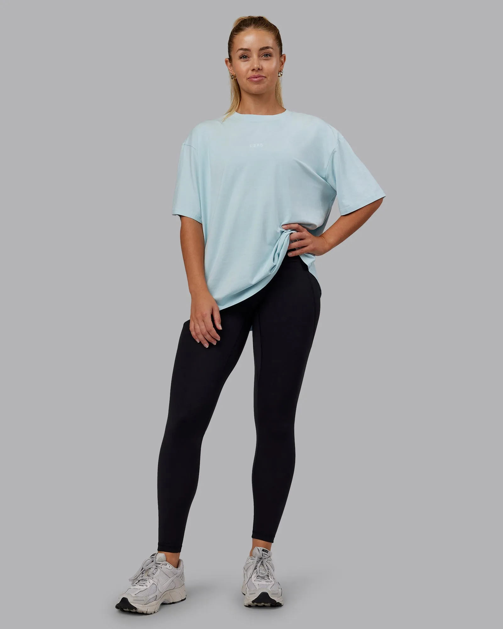 Go-To FLXCotton Oversized Tee - Skyride-White sold by LSKD product image thumbnail 2