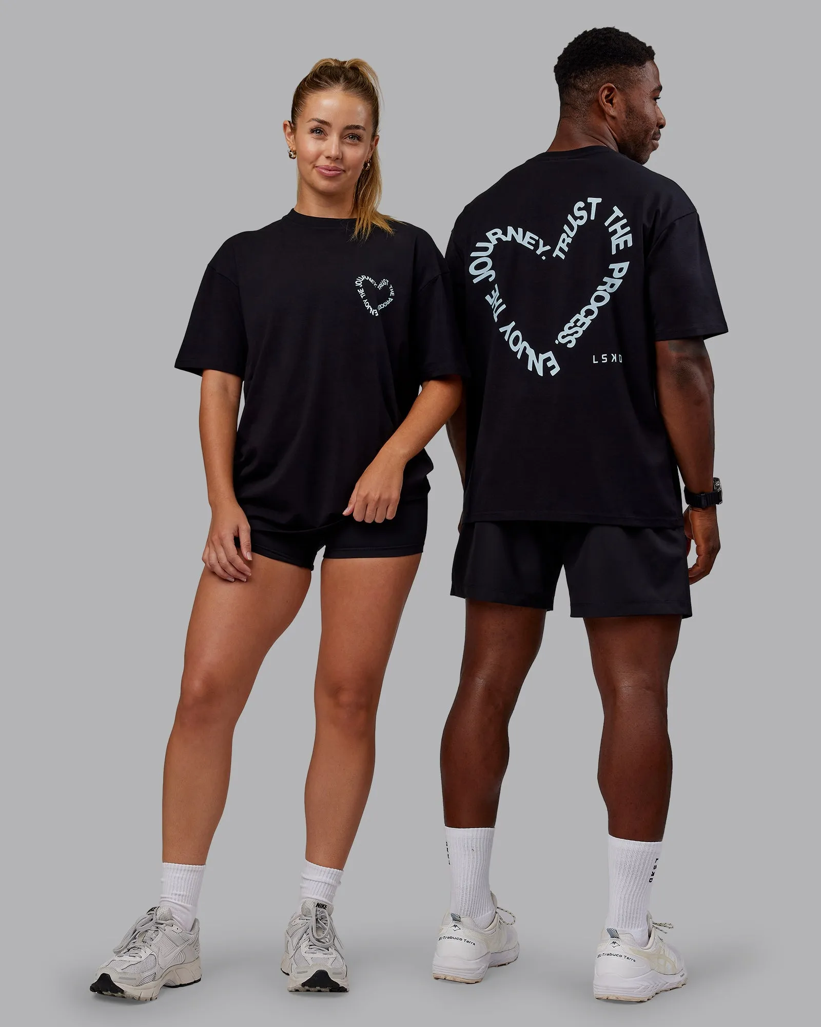 Love The Process FLXCotton Oversize Tee - Black-Skyride sold by LSKD