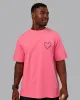 Love The Process FLXCotton Oversize Tee - Pink Lemonade-Cherry Lacquer sold by LSKD