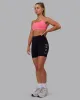 Rep Mid Short Tight - Black-Pink Lemonade sold by LSKD