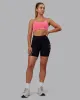 Rep Mid Short Tight - Black-Pink Lemonade sold by LSKD