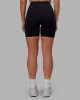 Rep Mid Short Tight - Black-Pink Lemonade sold by LSKD