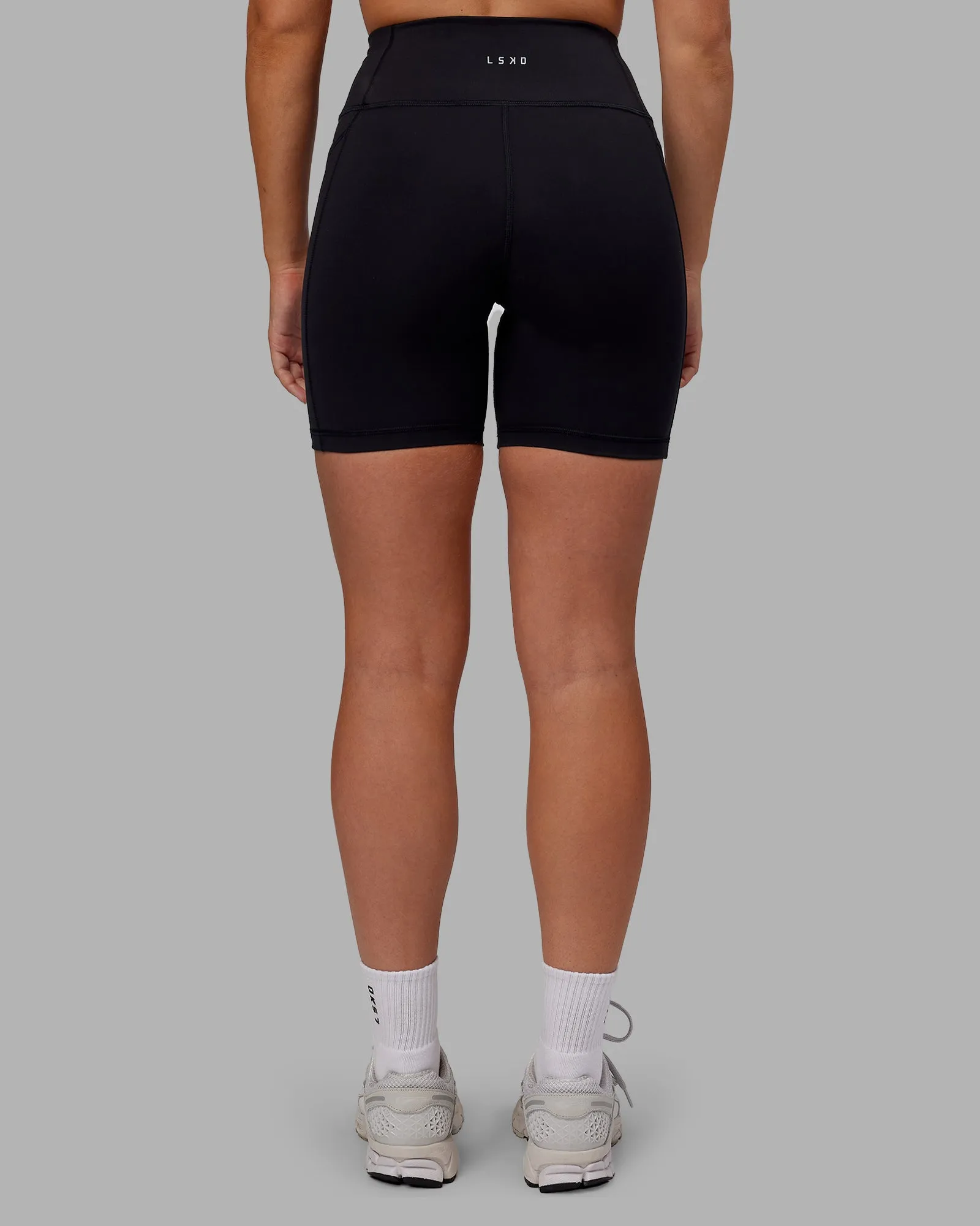 Rep Mid Short Tight - Black-Pink Lemonade sold by LSKD product image thumbnail 4