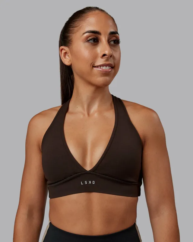 Stamina Sports Bra - Dark Walnut sold by LSKD