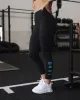 Rep 7/8 Length Tight - Black-Retro Blue sold by LSKD