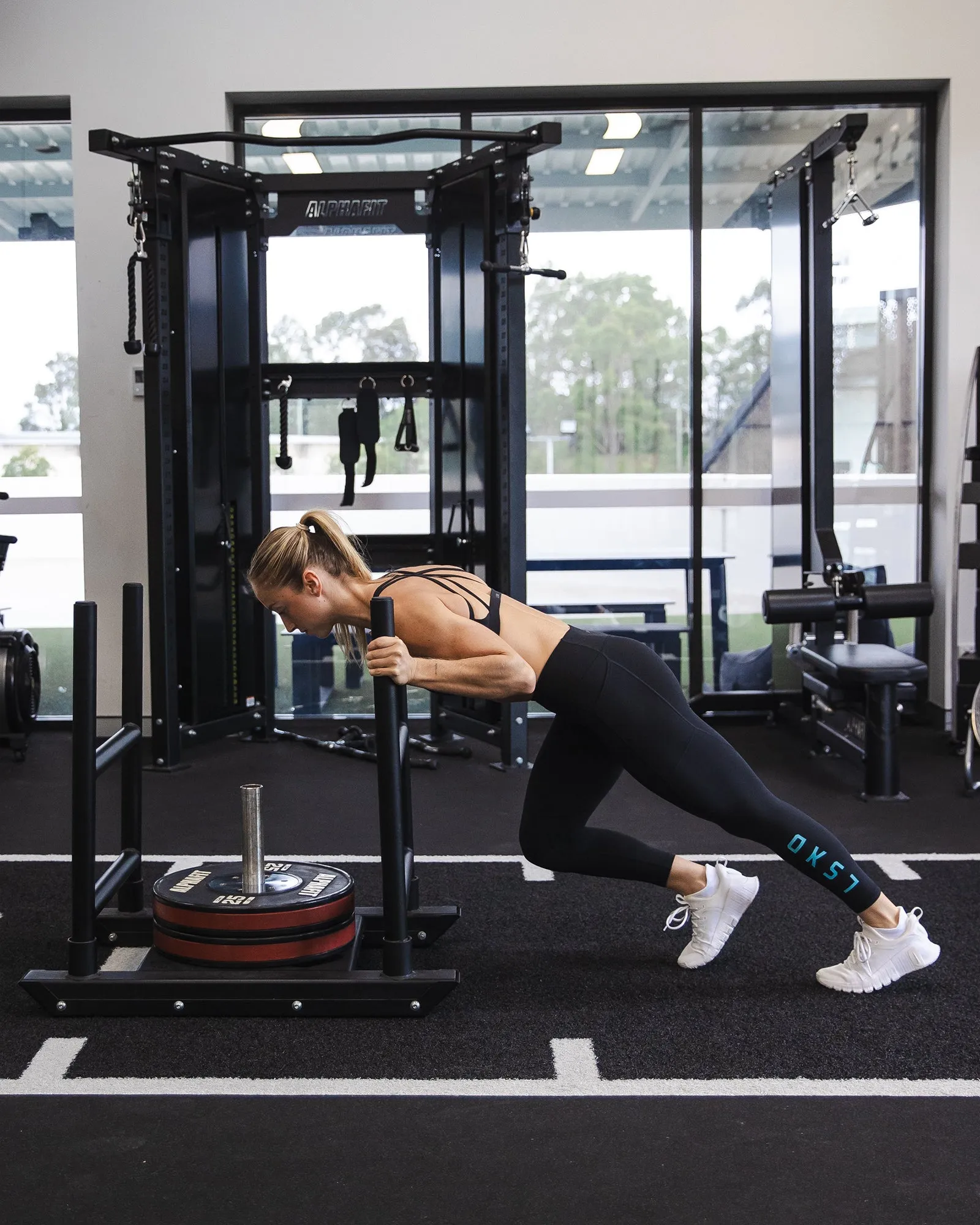 Rep 7/8 Length Tight - Black-Retro Blue sold by LSKD product image thumbnail 5