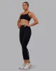 Rep 7/8 Length Tight - Black-Retro Blue sold by LSKD
