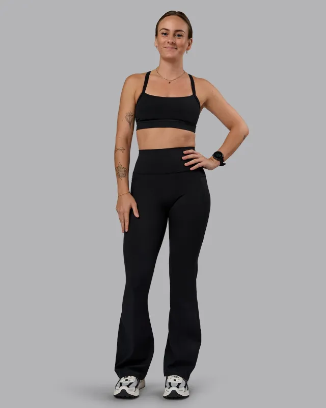 Fusion Everyday Flared Petite Tight With Pockets - Black sold by LSKD