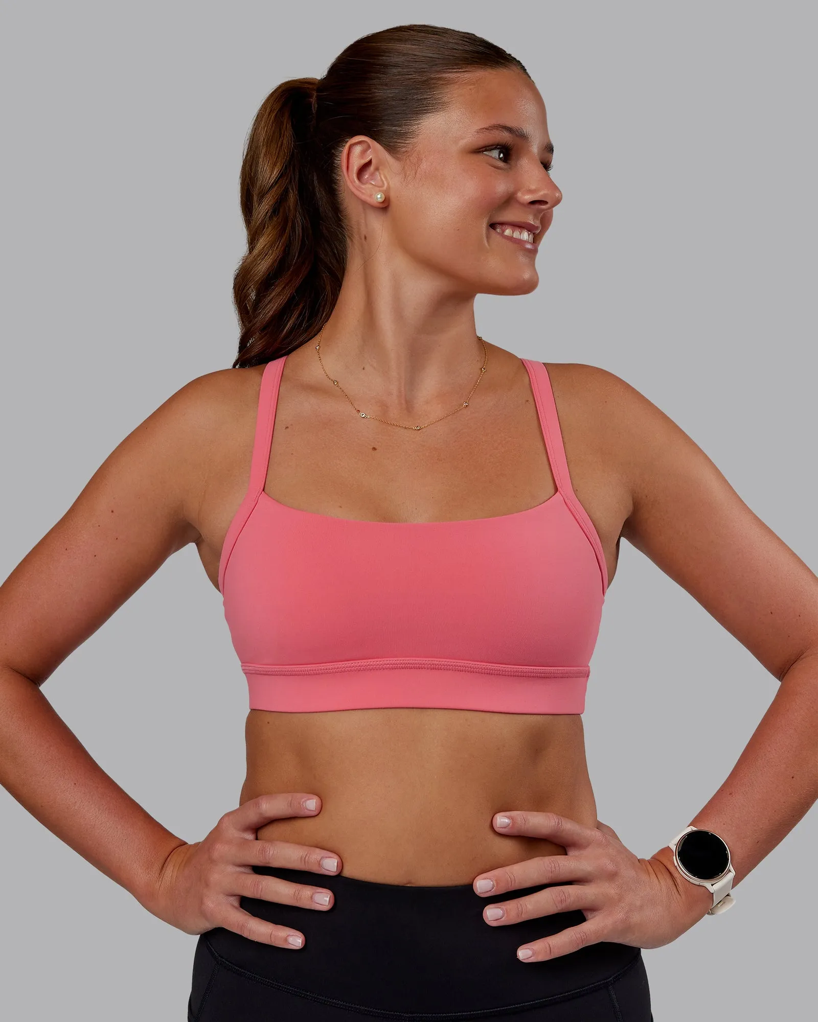Momentum Sports Bra - Pink Lemonade sold by LSKD