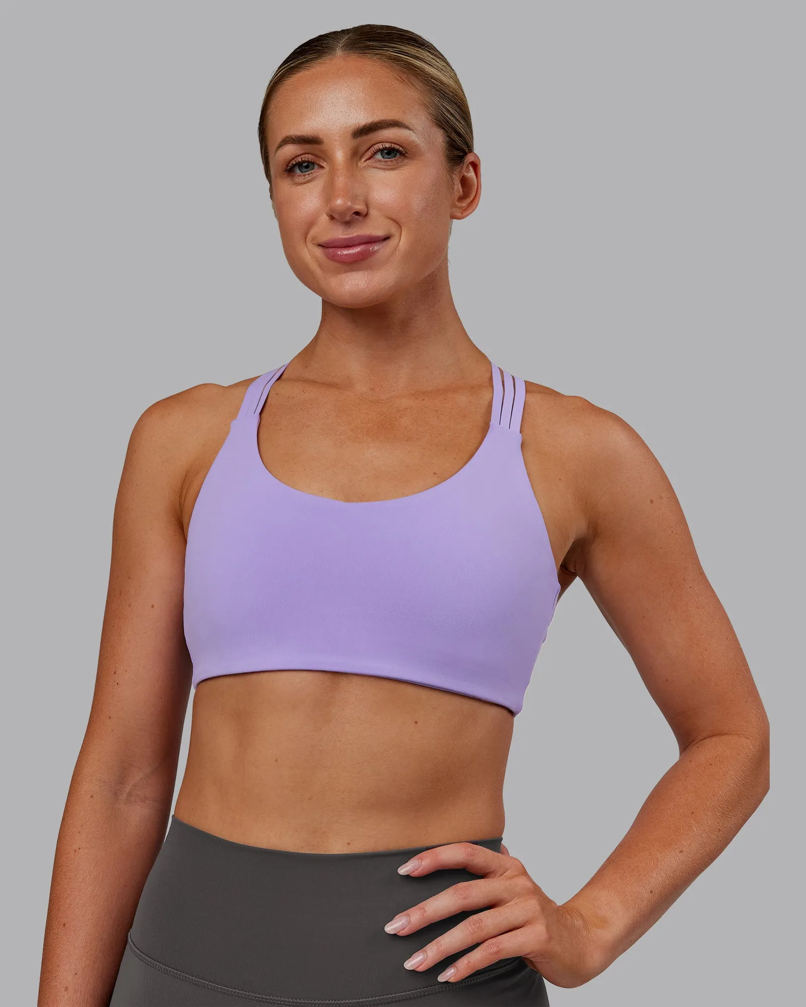 Push The Limit Sports Bra - Violet Ray sold by LSKD