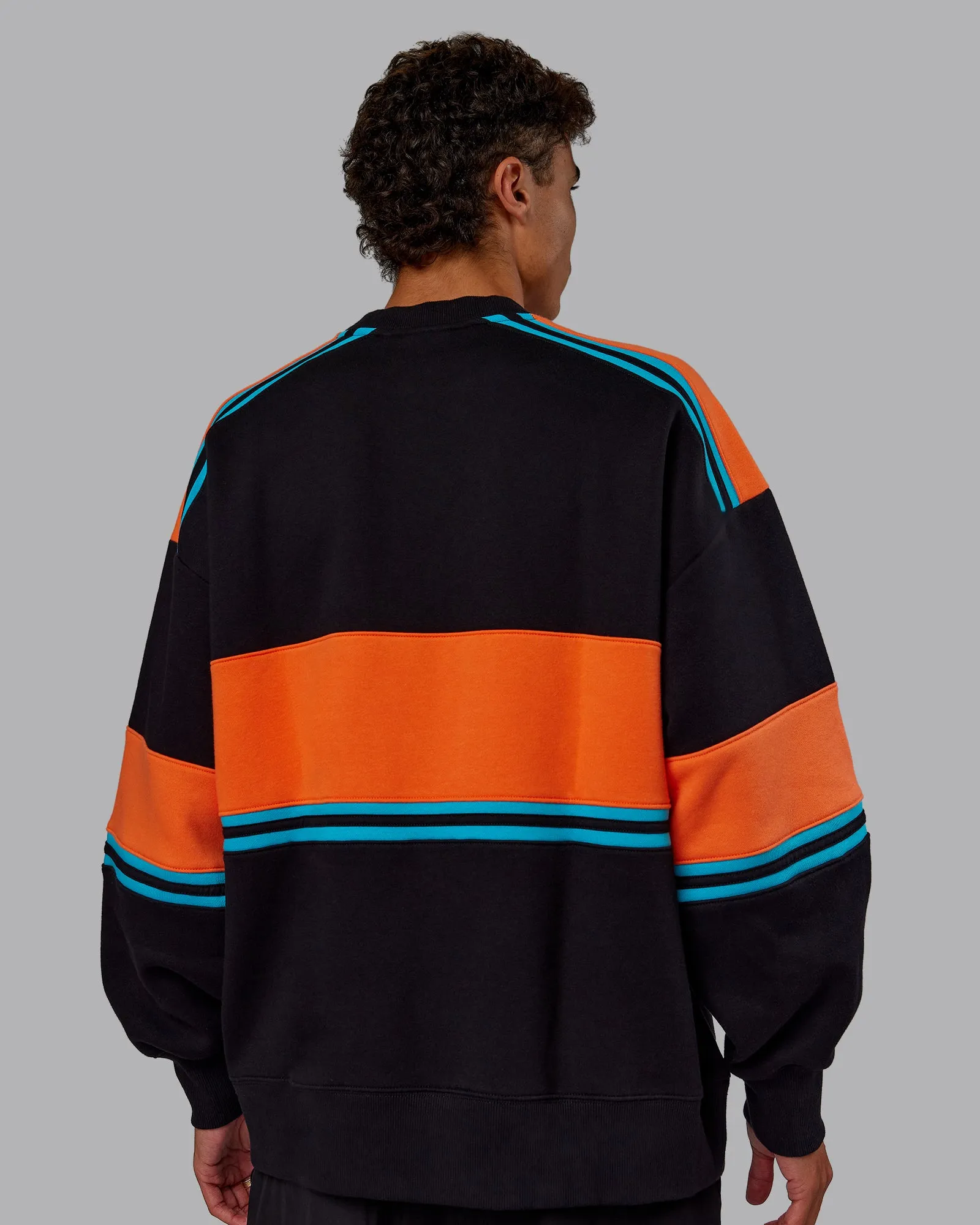 A-Team Sweater Oversize - Black-Ultra Orange sold by LSKD product image thumbnail 4