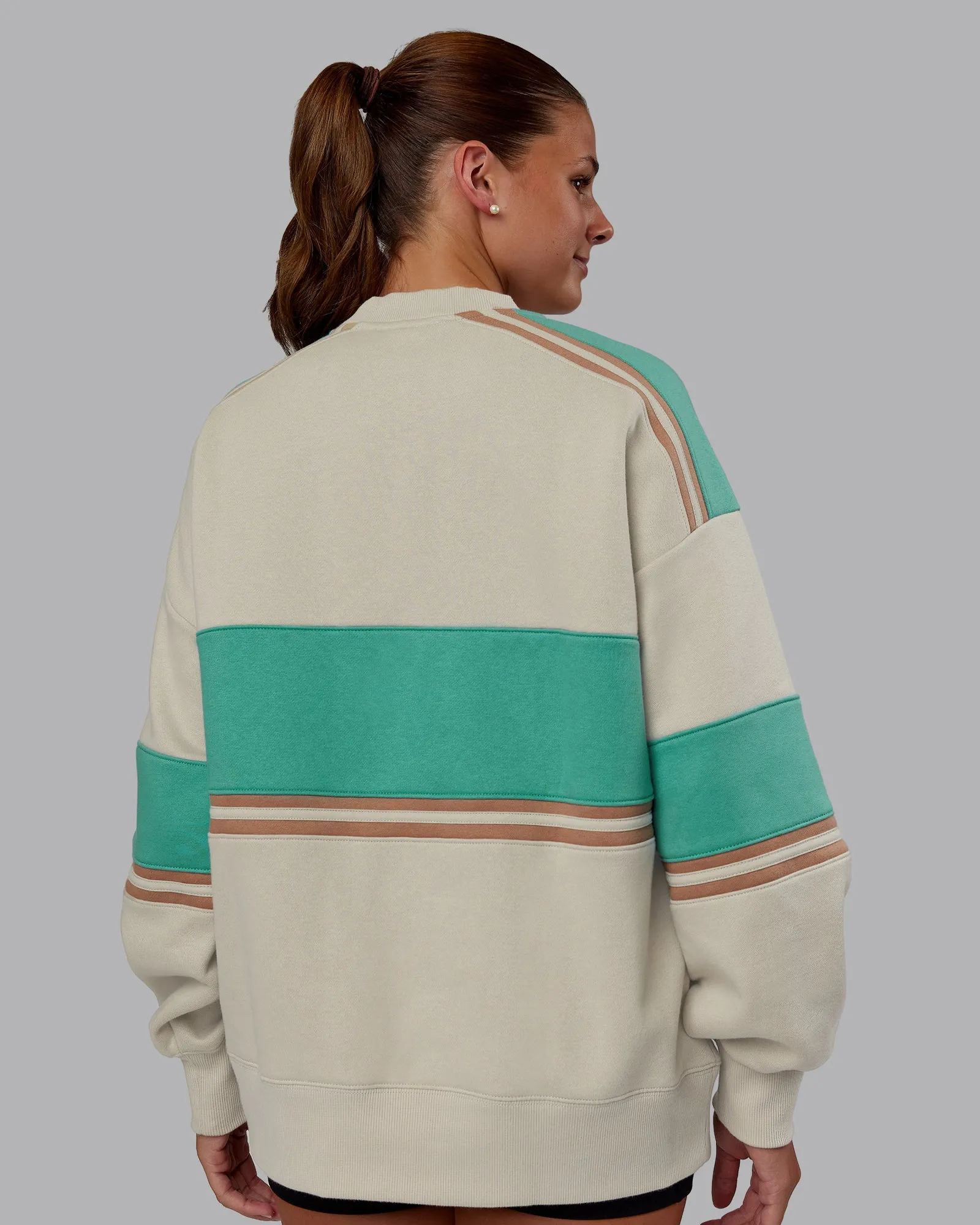 A-Team Sweater Oversize - Shale Beige-Agate Green sold by LSKD product image thumbnail 4