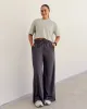 Heart Washed FLXCotton Cropped Tee - Washed Shale Beige-White sold by LSKD