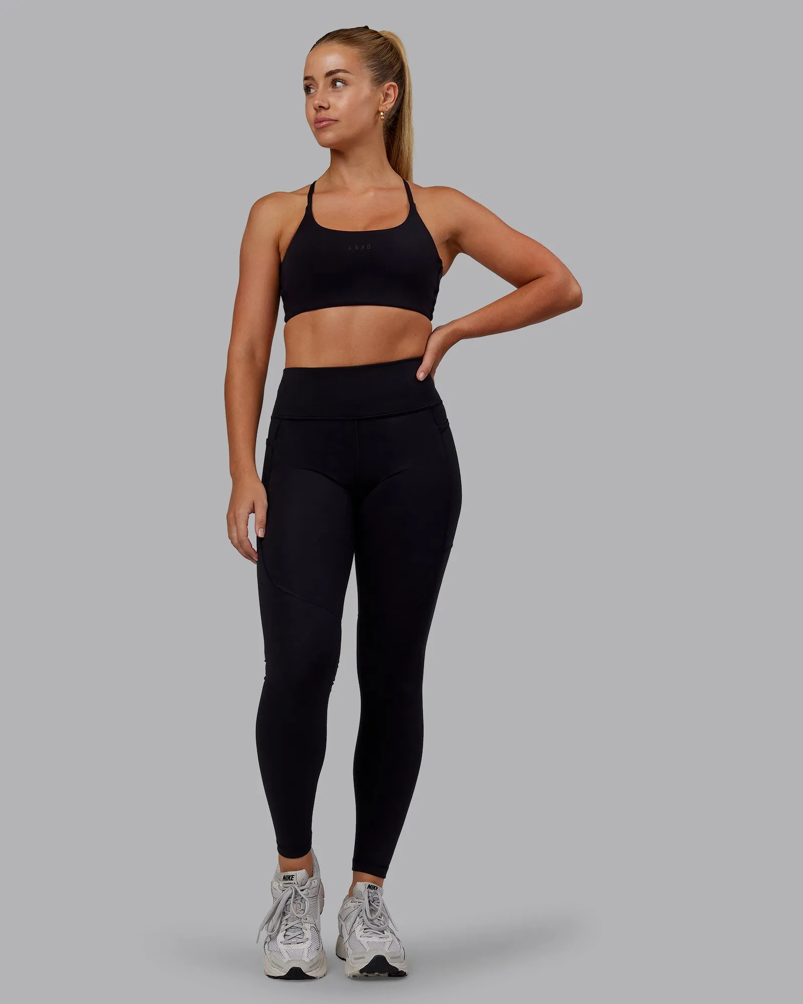 Rep Full Length Tight - Black-Pink Lemonade sold by LSKD product image thumbnail 5